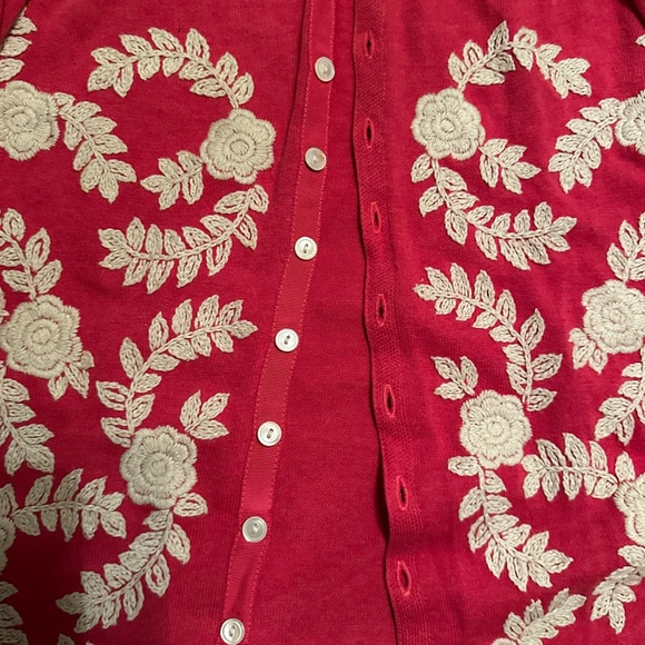 Sundance Pink Embroidered Sweater - Picture 5 of 6